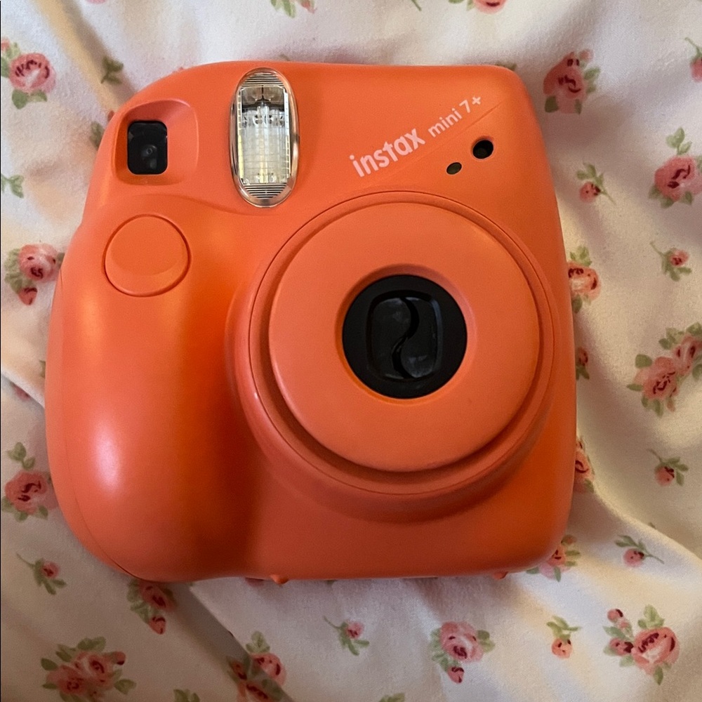 Fujifilm Instax Mini 7+ Instant Camera - Vibrant Orange